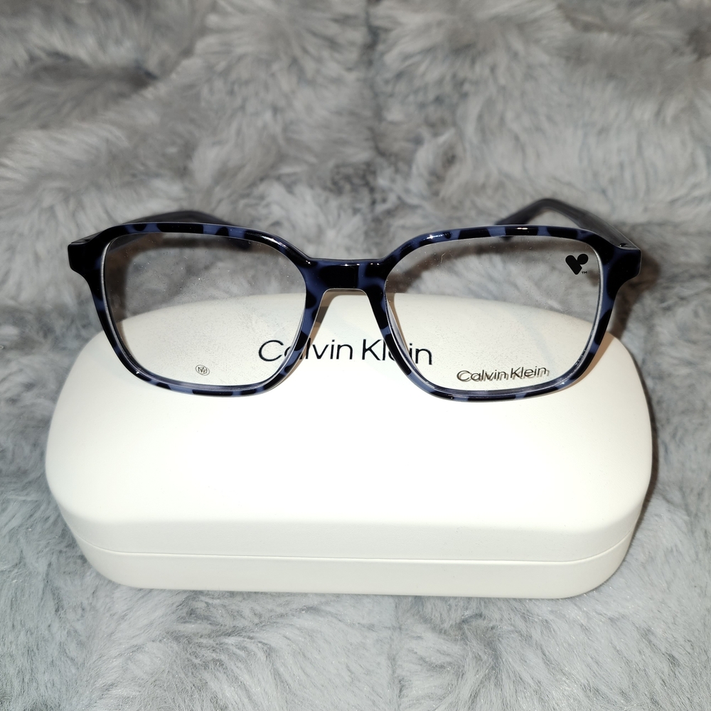 Calvin Klein Havana Blue RX Eyeglasses